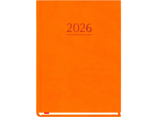 Kalendarz książkowy MP B6 Marta 2026 - pomarańczowy