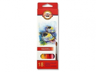 Kredki akwarelowe KOH-I-NOOR 18 kolor�w 3717/K