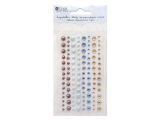 Kryszta�ki i per�y samoprzylepne DPCRAFT 120szt. - Azure x S