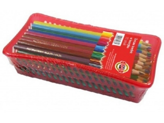 Kredki szkolne w koszyku KOH-I-NOOR 72szt.