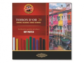 Pastele suche KOH-I-NOOR Toison D'or 24 kolory