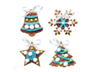 ZESTAW KREATYWNY - �WI�TECZNE PIERNICZKI Z FILCU [opakowanie=6szt] BN-DLP