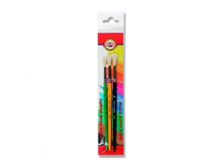 P�dzle szkolne z koziego w�osia KOH-I-NOOR KPL. 3szt. /NR 6,