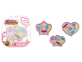 Zestaw pudrowy ZP-2395 6 cieni, 1 szminka, 1 pdzelek