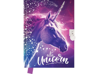 Pami�tnik z k��dk� Unicorn, 14 x 18cm, 80 kartek