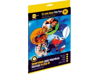 Papier fotograficzny CD Labels 4PLG130, 20 ark., Yellow One