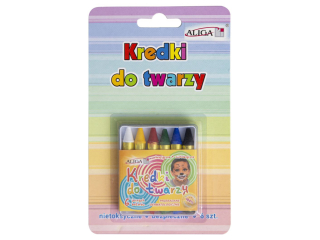 Kredki do malowania twarzy ALIGA 6kol.-blister