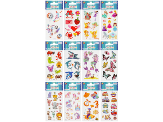 Tatua�e do cia�a TAT-4115 mix wzor�w, blist. 6,8x12cm