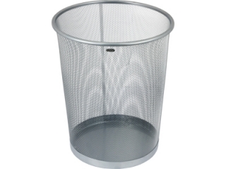 Kosz na papier TY-196S  GR-018S siatka met. srebrny 19 l