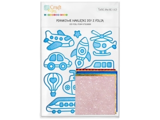 PIANKOWE NAKLEJKI DIY Z FOLI� - POJAZDY, 11 SZT.