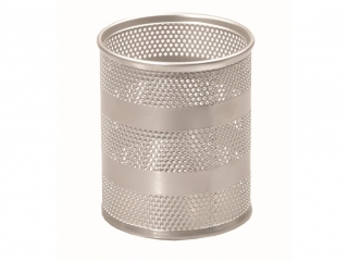 Przybornik du�y TETIS okr�g�y srebrny