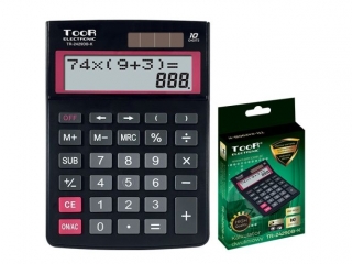 Kalkulator dwuliniowy TOOR TR-2429DB-K 10-pozycyjny