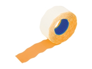 Etykiety do cen GRAND pomara�czowe faliste