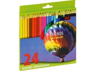 Kredki o��wkowe 24 kol. ostrz. sze�ciok�tne UNIONL (SZ)