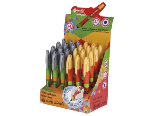 Piro kulkowe z gumowym uchwytem ZENITH SIMPLE - 24 szt. display  [opakowanie=24szt]