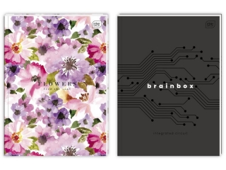 Brulion oprawa p�twarda A4 64k. INTERDRUK MAT+UV kratka