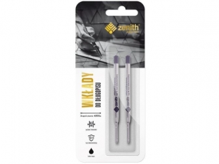 Wk�ad wielkopojemny 0,8 mm ZENITH 4 niebieski tusz - 2 szt. blister
