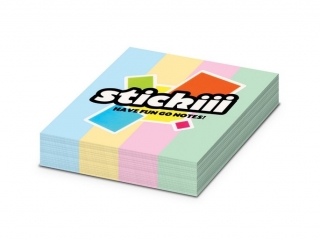 Zak�adki indeksuj�ce 19x76 mm 100 kartek 4 kolory pastelowe