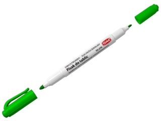 Pisaki 2-stronne do bia�ych tablic TOMA,  0,5 i 0,8mm, zielo