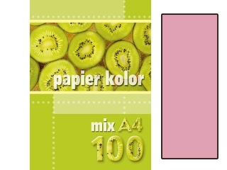 Papier ksero kolorowy A4 100k. KRESKA r�owy jasny
