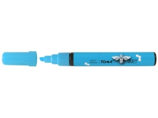 Marker akrylowy TOMA 2,5mm �ci�ty - niebieski jasny