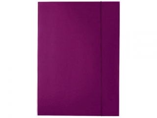 Teczka z gumk� A4 KRESKA (jk) - rubinowa