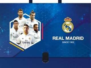 Teczka z rączką A4, twarda oprawa Real Madrid 3