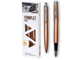 Zestaw ZENITH 60 ELEGANCE GOLD ROSE - Pi�ro wieczne + D�ugopis automatyczny w etui