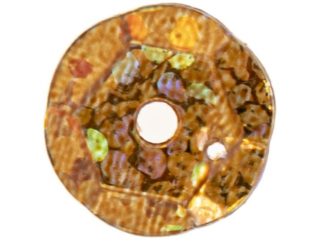 Cekiny hologramowe rozmiar: 8mm waga: 10g  kolor: miedziany