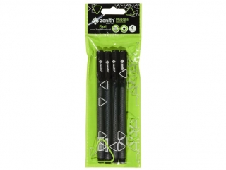 D�ugopis ZENITZ Pixel 0,5mm, d�. linii pisania 1800-2000, 4 sztuki, czarny