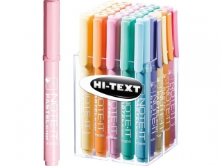 Zakre�lacz HI-TEXT 7300 NOTE-IT pastelowe display 24szt. mix
