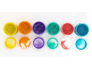 Farby dekoracyjne Astra z brokatem 6 kol x 20 ml STANDARD BOX