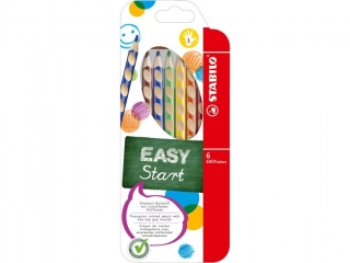 KREDKI STABILO EASYCOLORS, DLA LEWOR., ETUI 6 SZT.