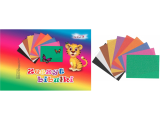 Zeszyt bibu�a g�adka ZBID-1288 A4, 10 kol.