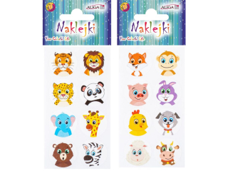Naklejki NK-9838 zwierz�tka mix, rozm. 6x11cm