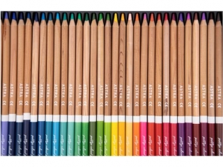 Kredki o��wkowe ASTRA Prestige 36 kolor�w z drewna cedrowego w metalowym pude�ku