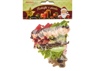 Naklejki z pianki nazwa: skrzaty ilo: 25 szt