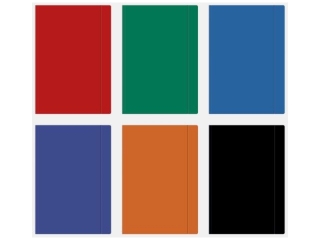 Teczka z gumk� A4+ INTERDRUK jednokolorowa mix