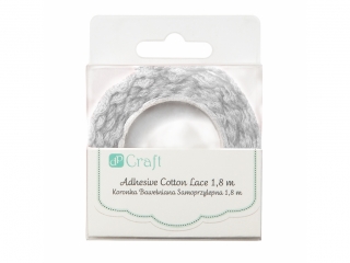 KORONKA BAWE�NIANA SAMOPRZYLEPNA 1,80 M - BIA�A