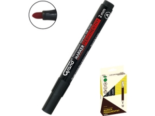 Marker permanent GRAND okr�g�y A12 czarny
