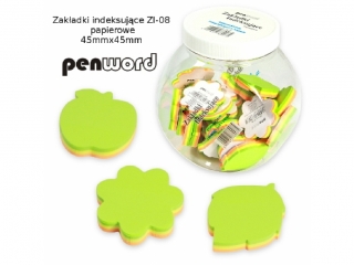 ZAK�ADKI INDEKSUJ�CE ZI-08 PAPIEROWE    75kartek 45mmx45mm