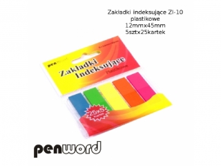 ZAK�ADKI INDEKSUJ�CE ZI-10 PLASTIKOWE   5x25 12mmx45mm