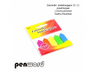 ZAK�ADKI INDEKSUJ�CE ZI-11 PLASTIKOWE   5x25 12mmx45mm