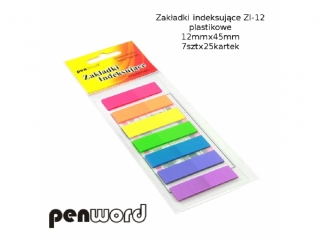 ZAK�ADKI INDEKSUJ�CE ZI-12 PLASTIKOWE   7x25 12mmx45mm