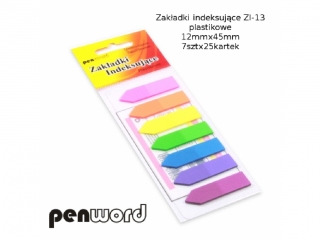 ZAK�ADKI INDEKSUJ�CE ZI-13 PLASTIKOWE   7x25 12mmx45mm