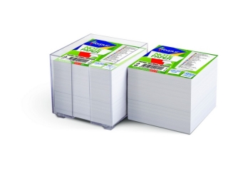Kostka nieklejona biała POJEMNIK 85x85 mm 800 kartek PAS-056