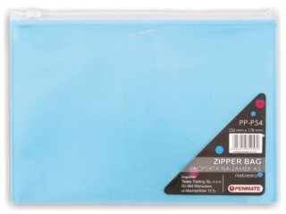 Koperta na zamek PENMATE A5 PP-P54 niebieska