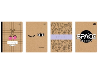 Zeszyt A5 60k. INTERDRUK M 70G Kraft fsc mix credit, kratka