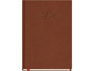 Kalendarz ksikowy MP A5 Popularny 2026  - ciemnobrzowy