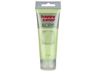 Farba akrylowa HAPPY COLOR 75ml - limonka metalik